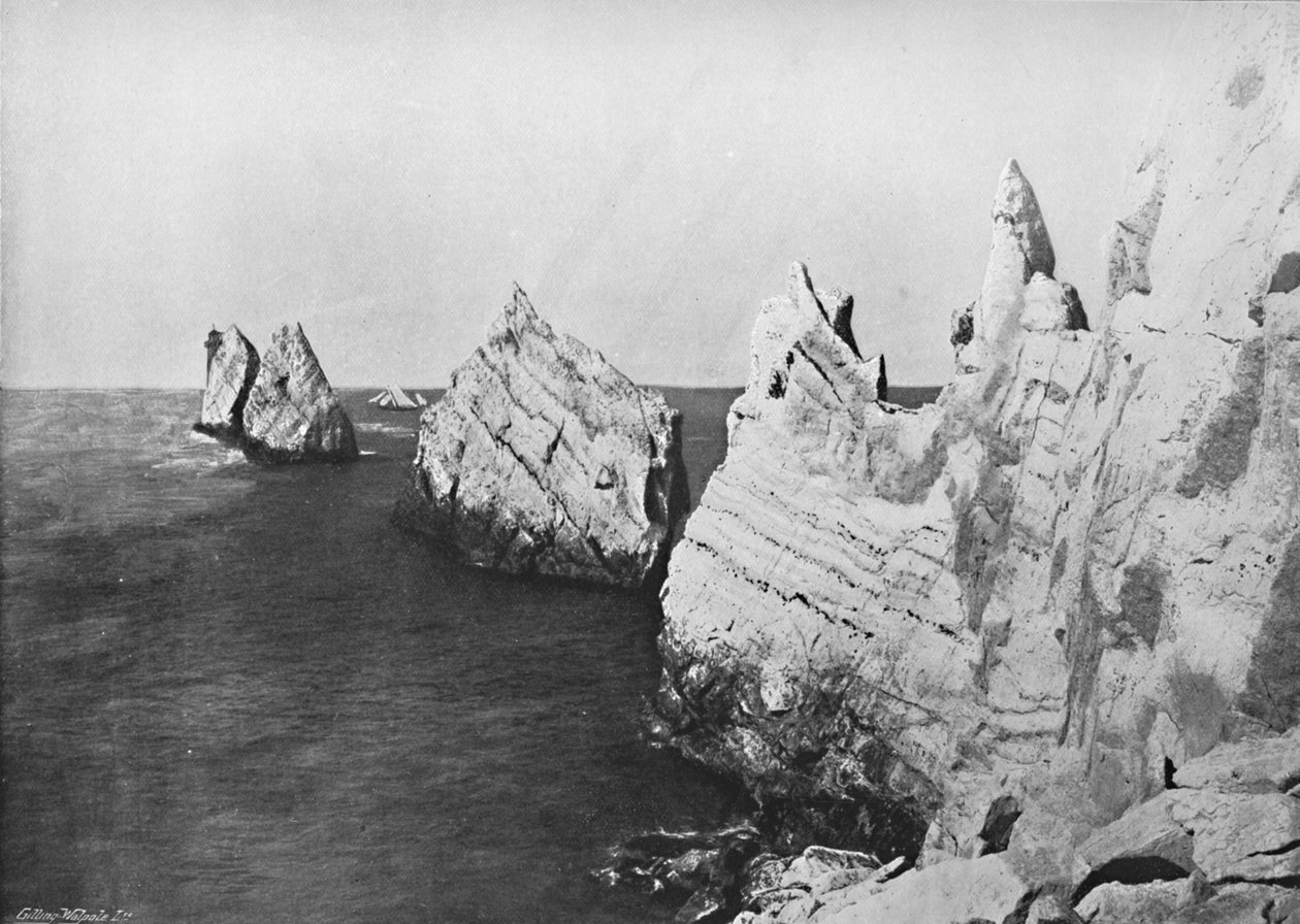 The Needles - General View, Showing the Lighthouse by Unbekannt
