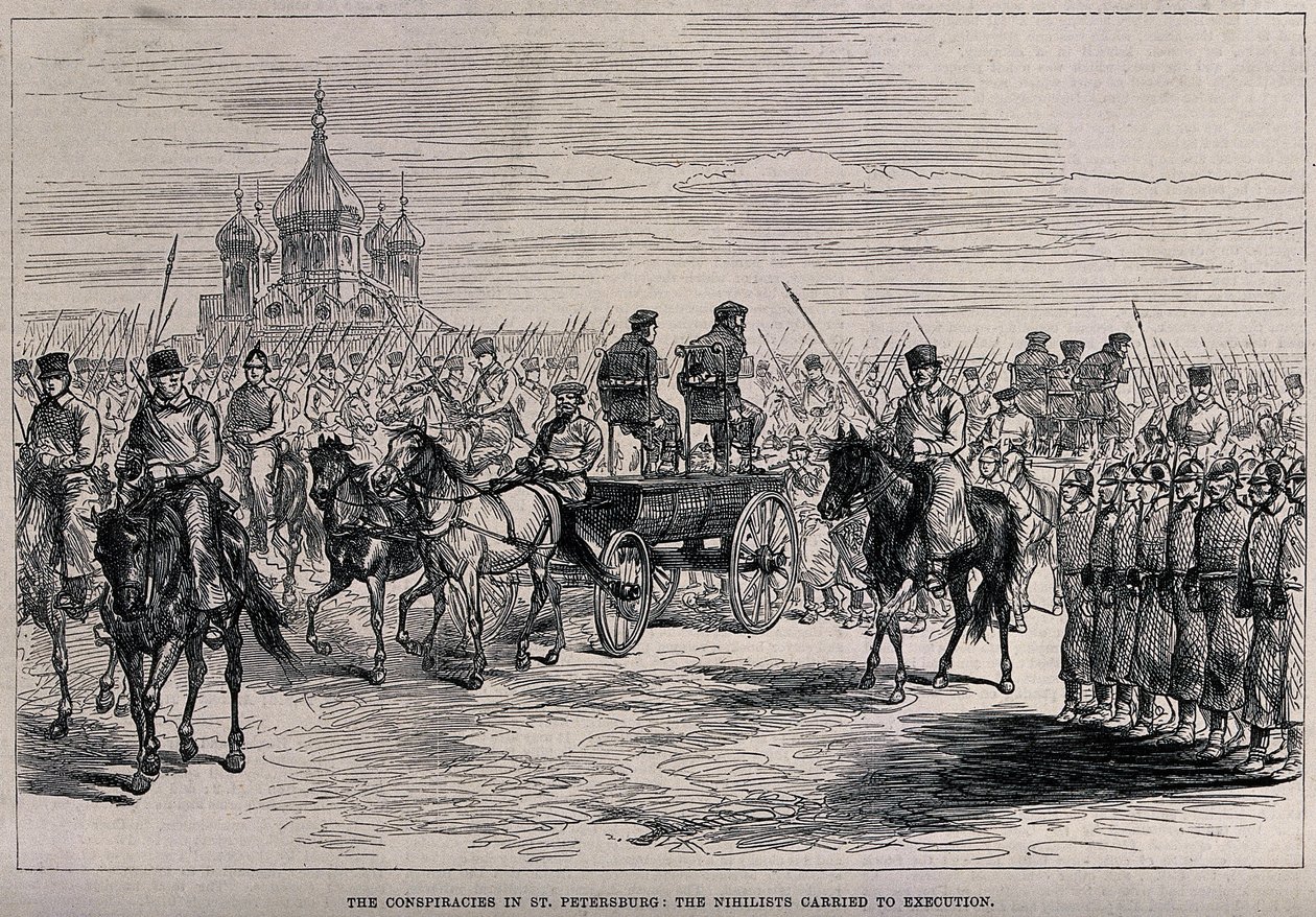 The Nihilists carried to Execution in St. Petersburg by Unbekannt