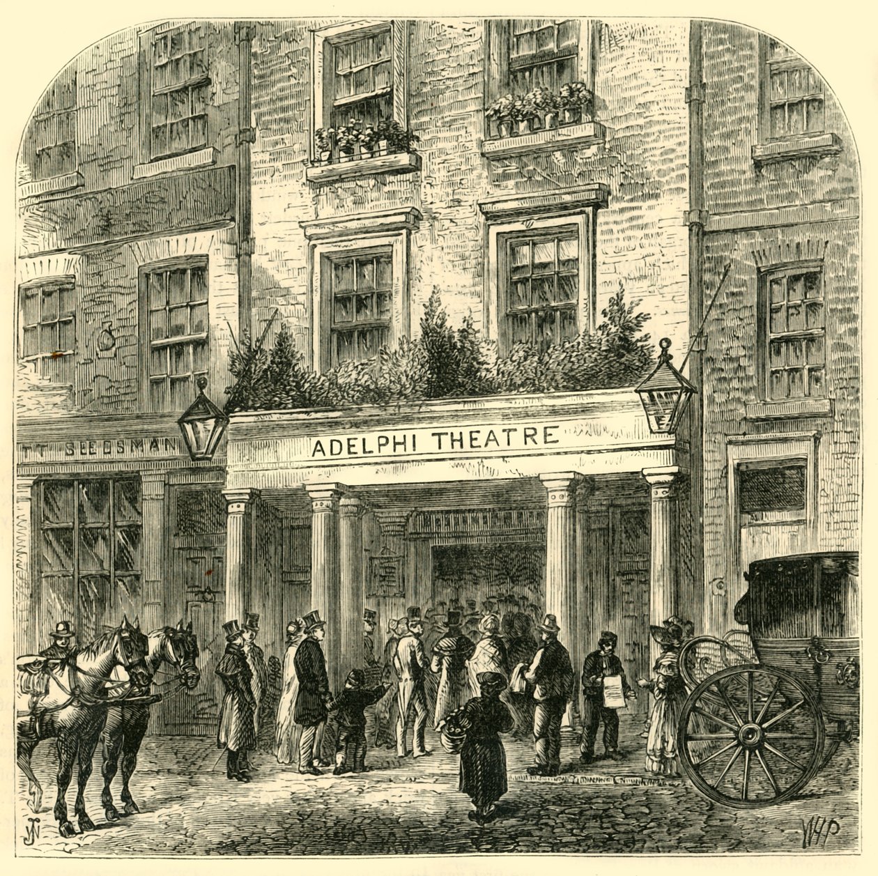 The Old Adelphi Theatre, 1881 by Unbekannt