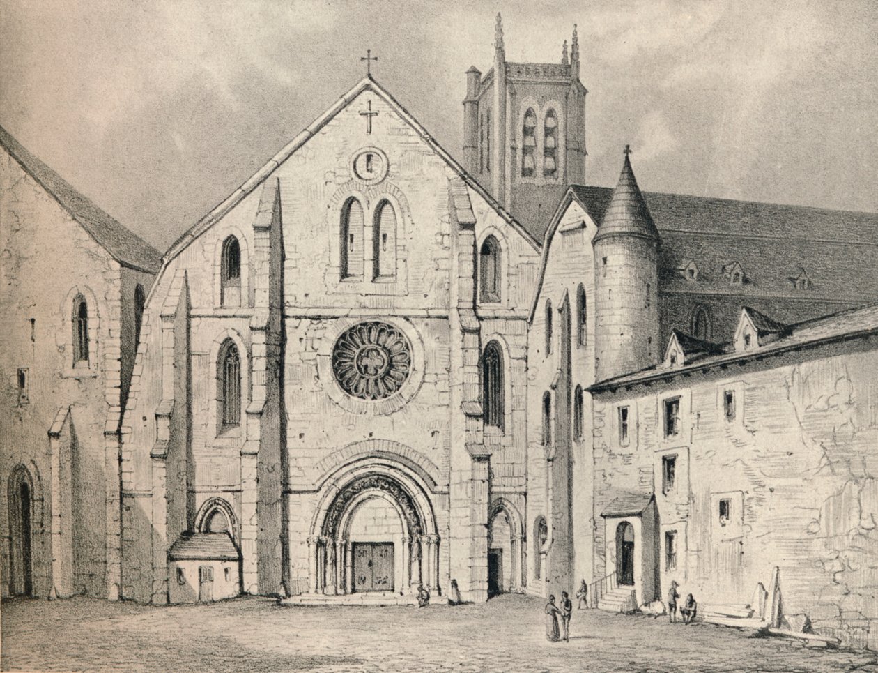 The Portal of the Abbey of St Genevieve by Unbekannt