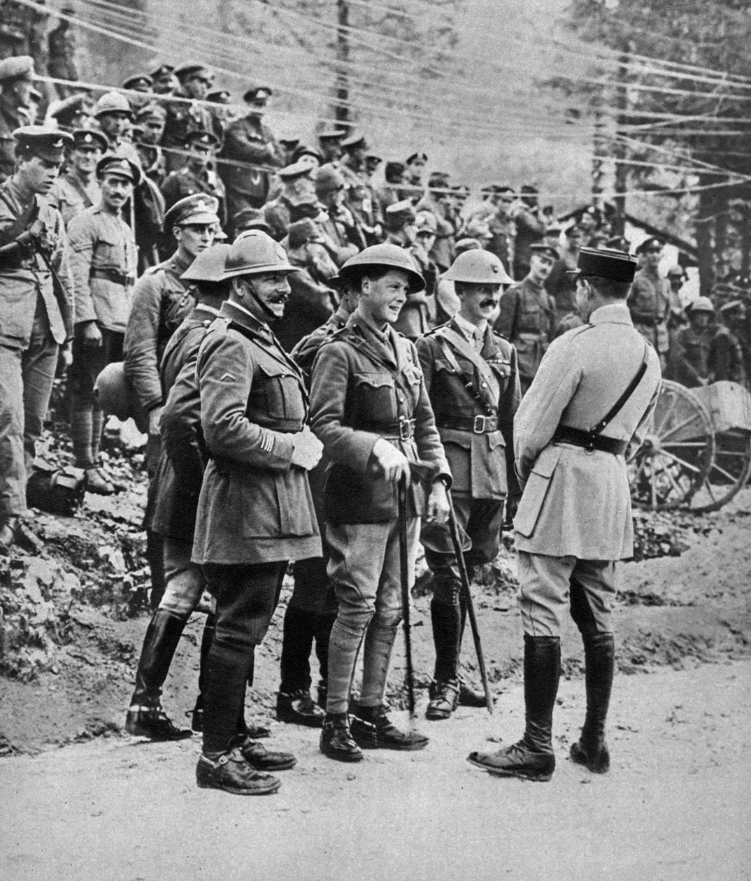 The Prince of Wales at the Italian front by Unbekannt