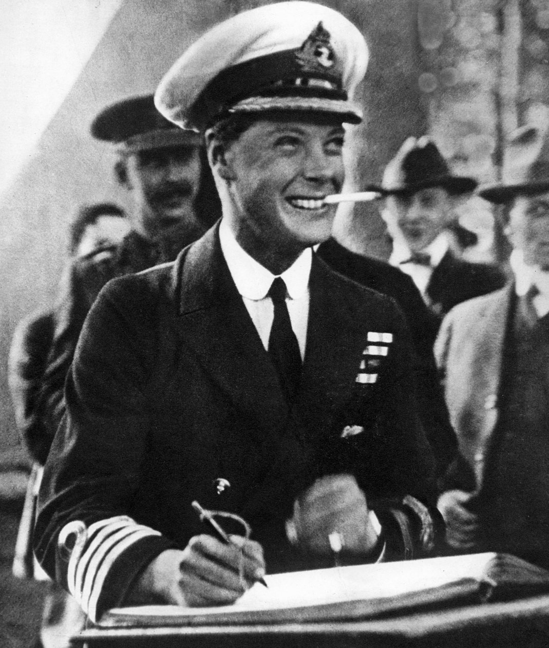 The Prince of Wales Signing a Visitors Book in Canada by Unbekannt