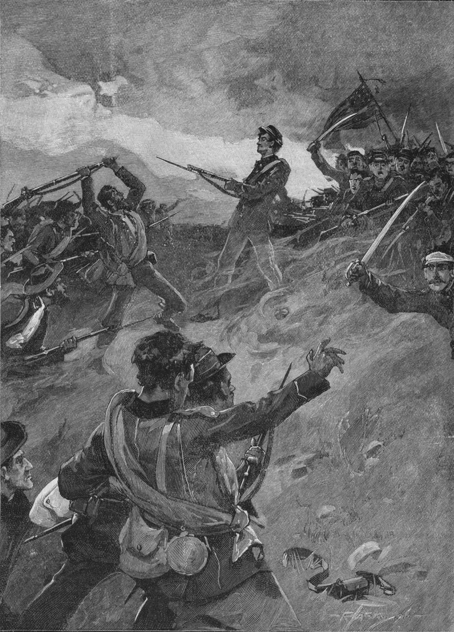 The Prize Was Hotly Contested Steel to Steel, 1896, 1902 by Unbekannt