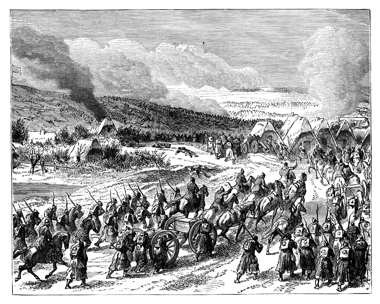 The Prussians Storming the Redoubts of Duppel by Unbekannt