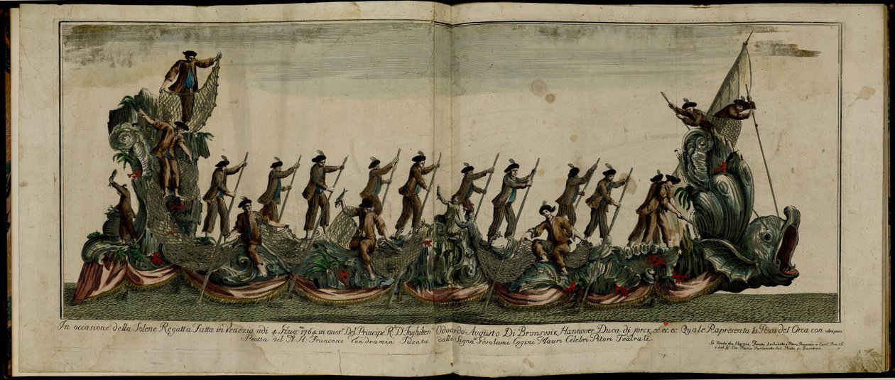 The Regatta in Venice in Honor of Prince Edward, Duke of York by Unbekannt