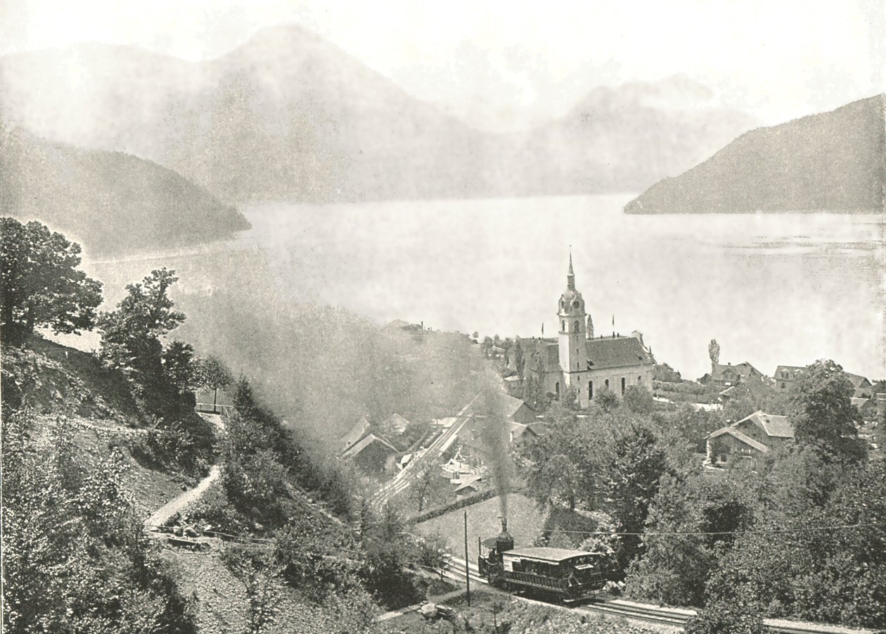 The Rigi Railway, Vitznau, Switzerland, 1895 by Unbekannt