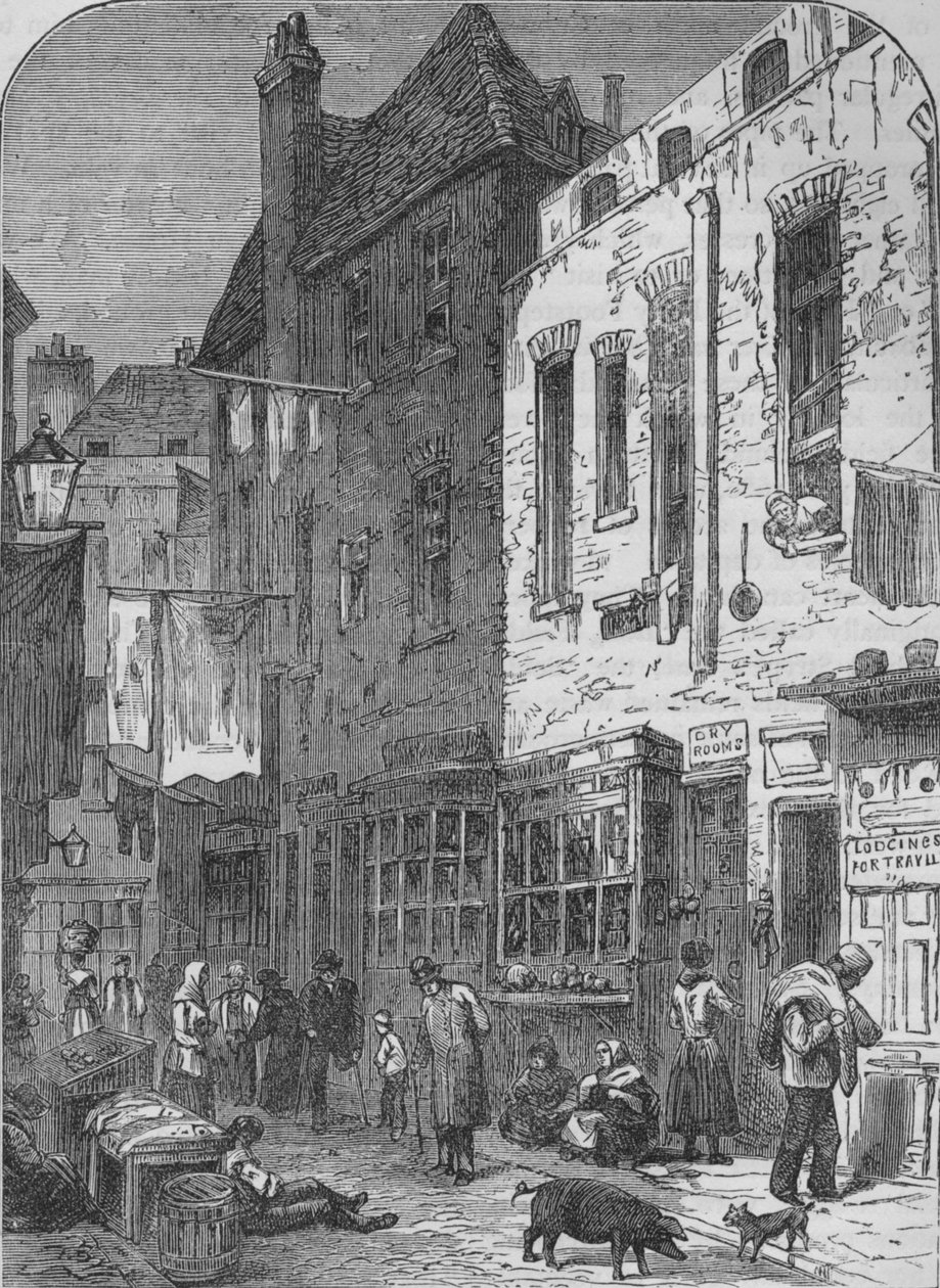 The Rookery of St Giles, London by Unbekannt