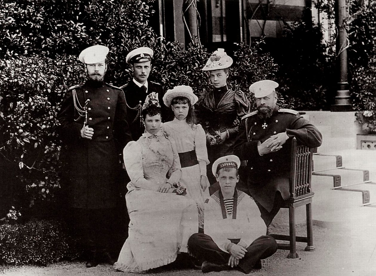 The Russian Imperial Family by Unbekannt