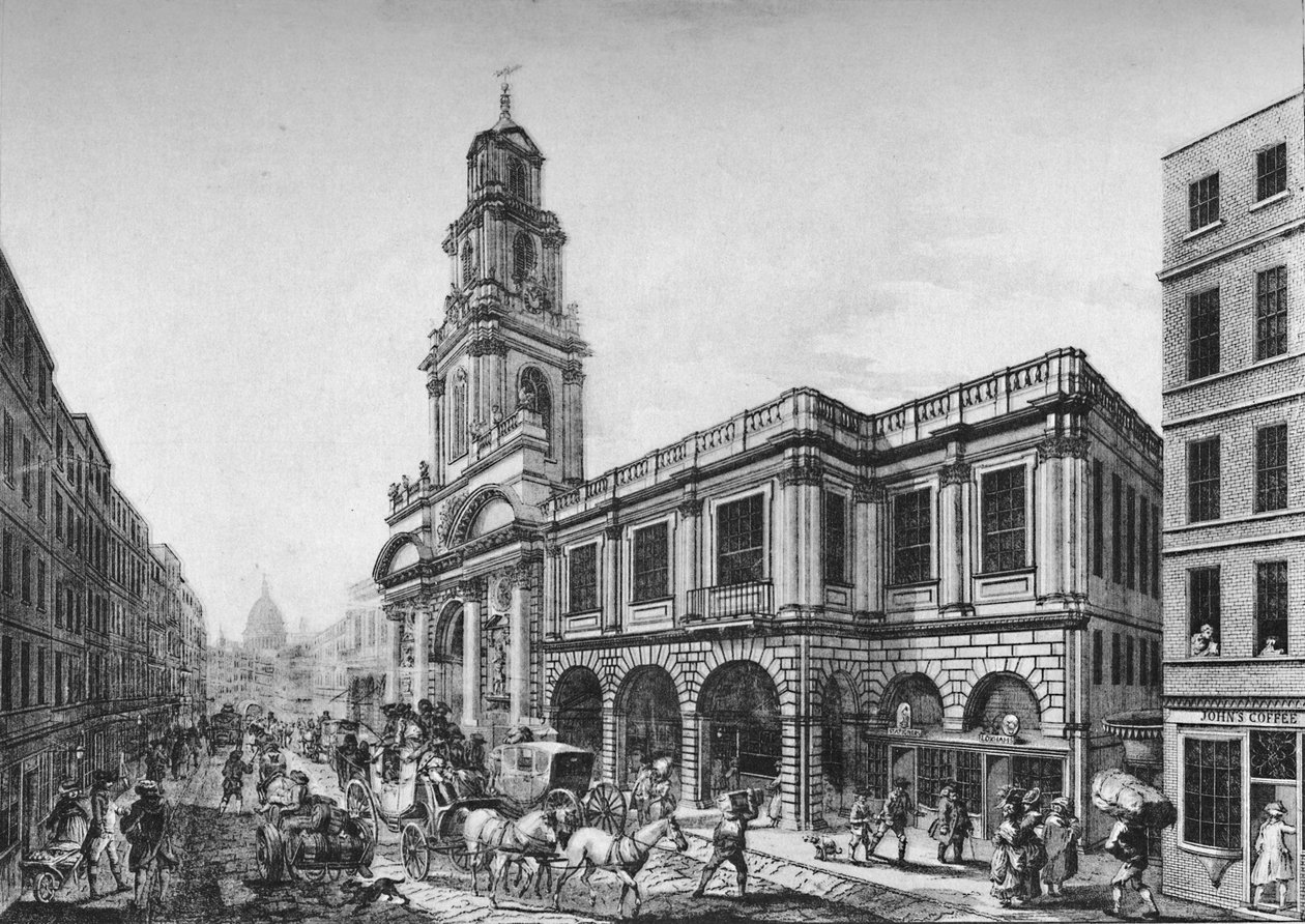 The Second Royal Exchange, South Front by Unbekannt