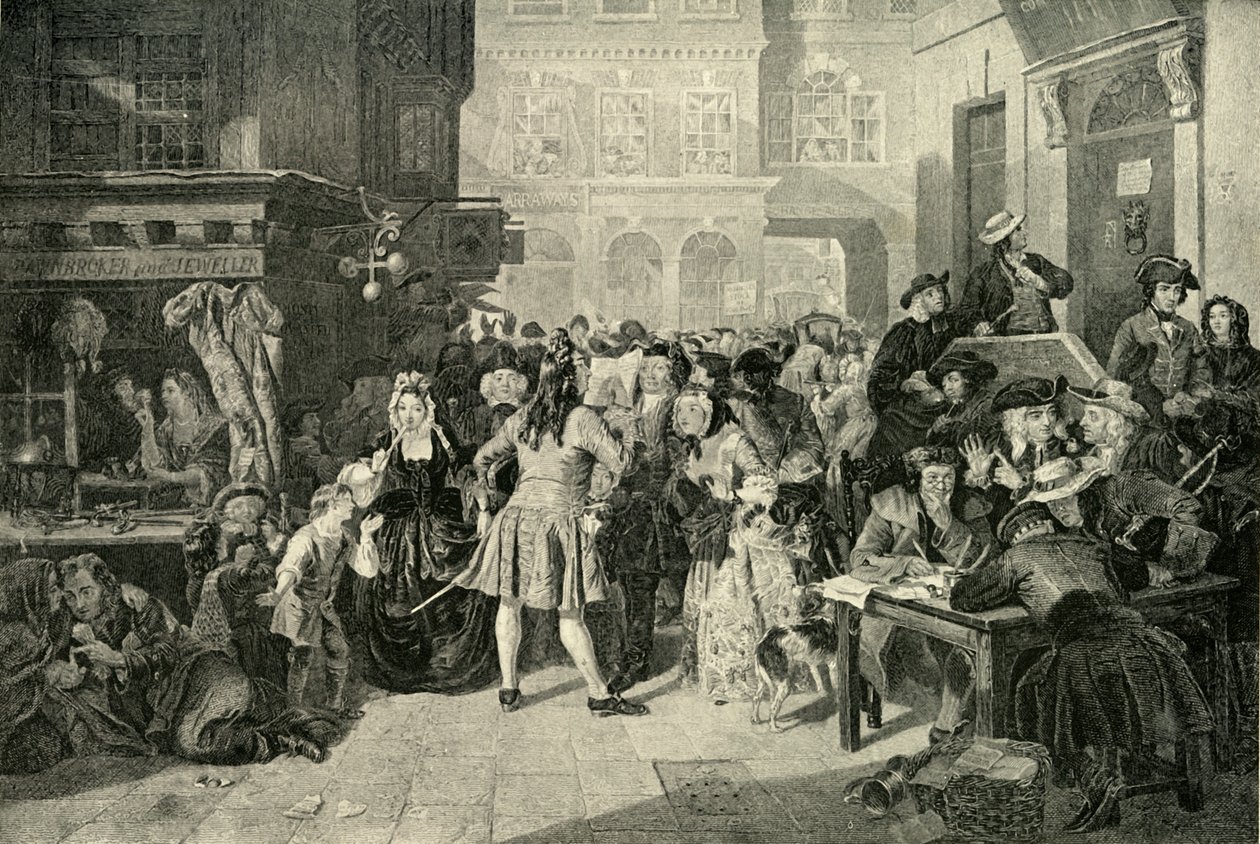The South Sea Bubble, 1720 by Unbekannt