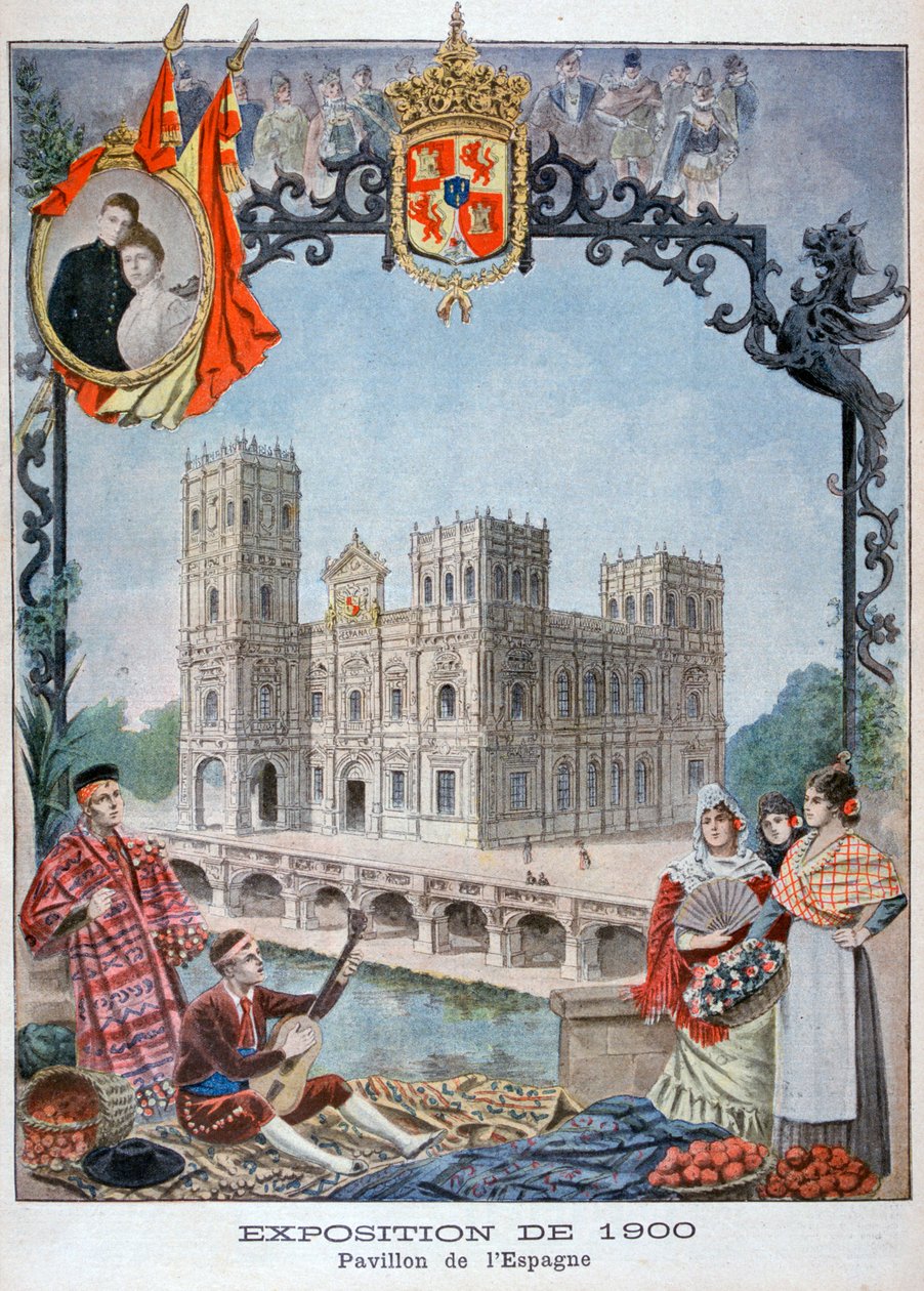 The Spanish Pavilion at the Universal Exhibition of 1900, Paris by Unbekannt