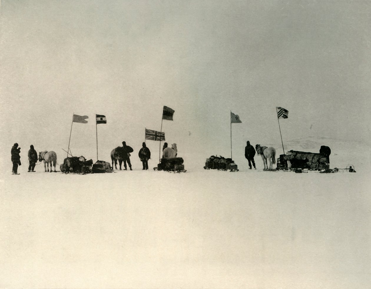 The Start from the Ice-Edge South of Hut Point by Unbekannt