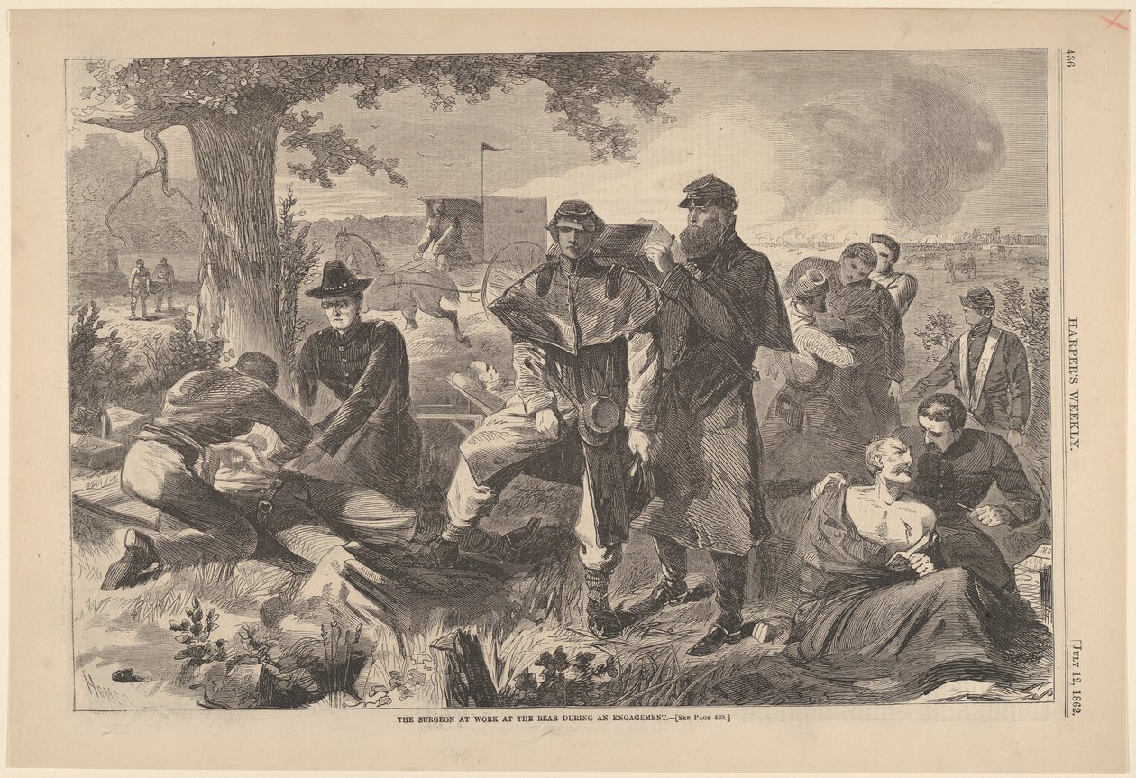 The Surgeon at Work at the Rear During an Engagement Harper