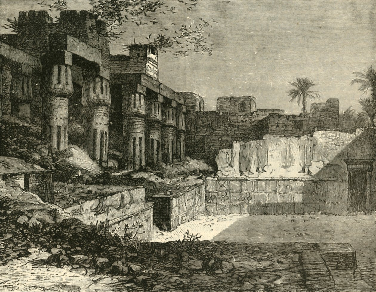 The Temple at Luxor, 1890 by Unbekannt