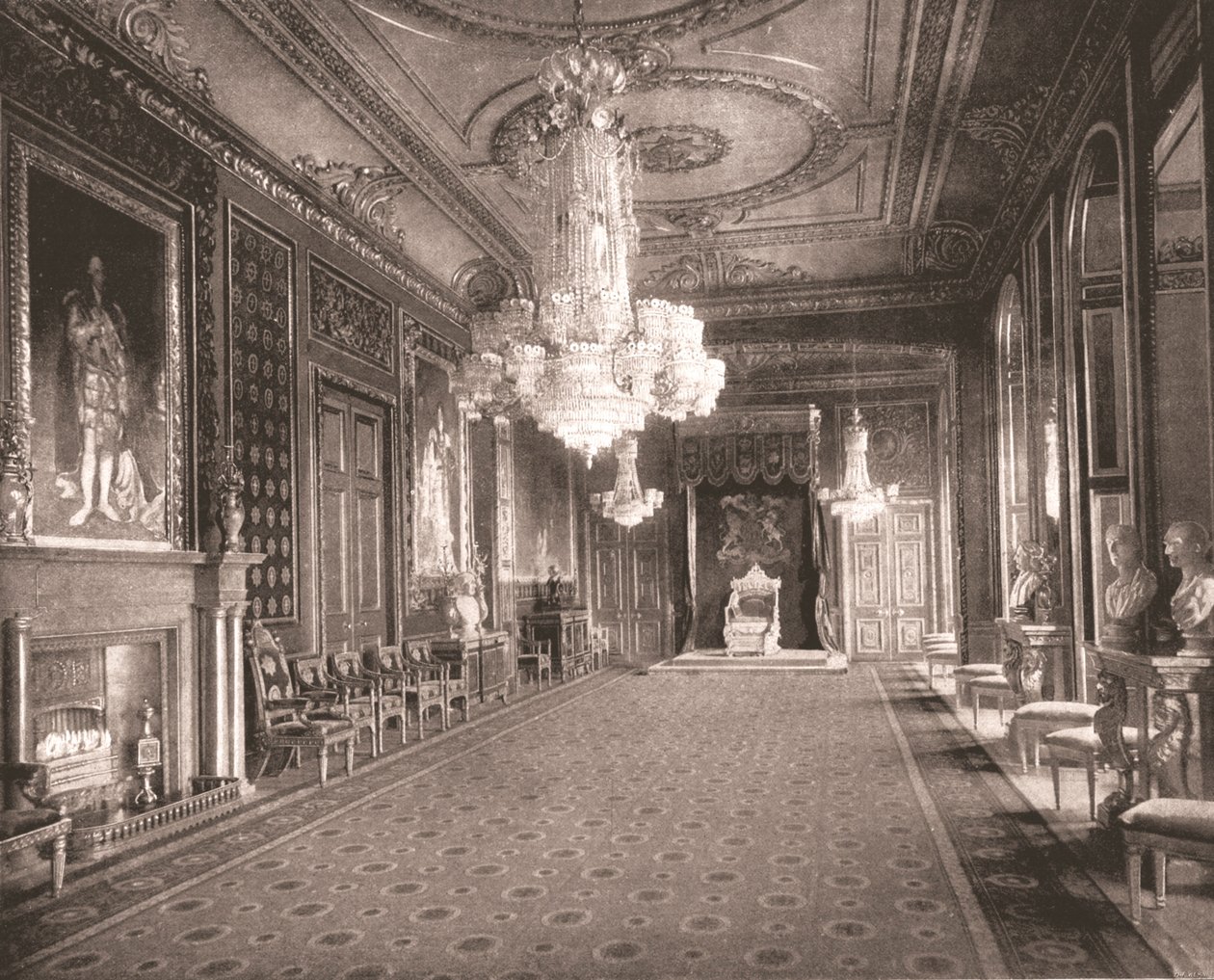 The Throne Room, Windsor Castle, Berkshire, 1894 by Unbekannt