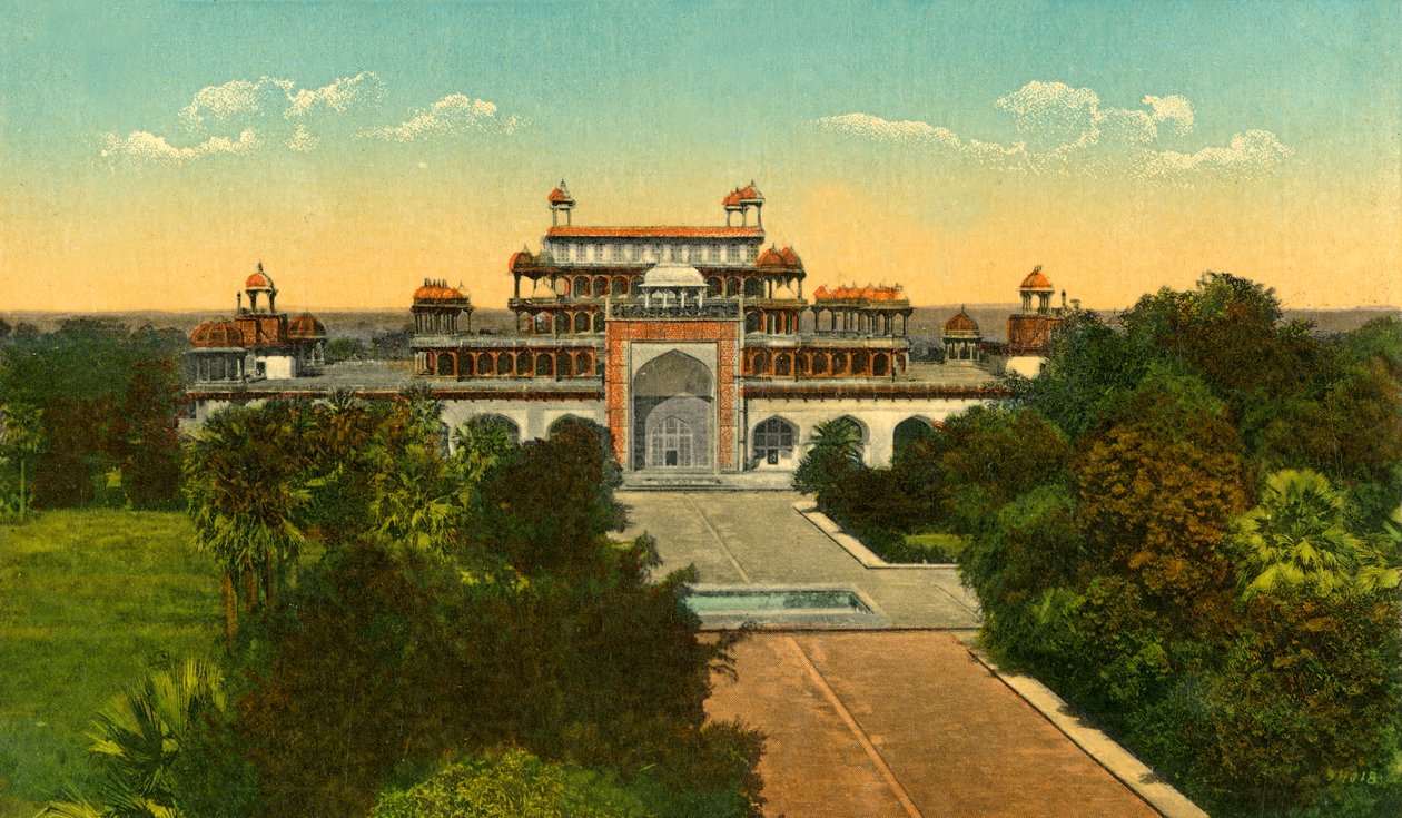 The Tomb of Akbar the Great Alias Sikandra, Agra by Unbekannt