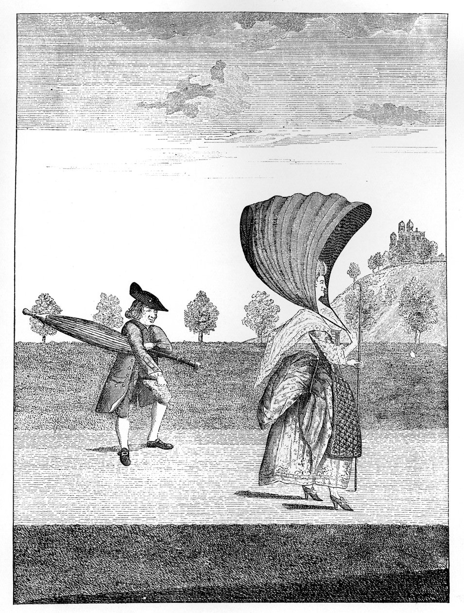 The Ton at Greenwich: A la festoon dans le park a Greenwich 1777 by Unbekannt