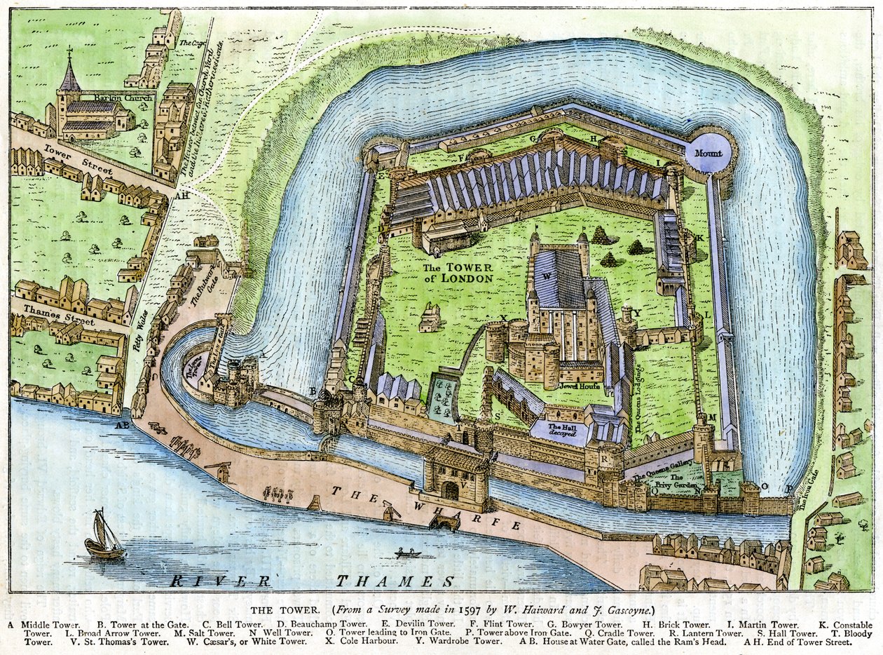 The Tower, London, 19th century by Unbekannt