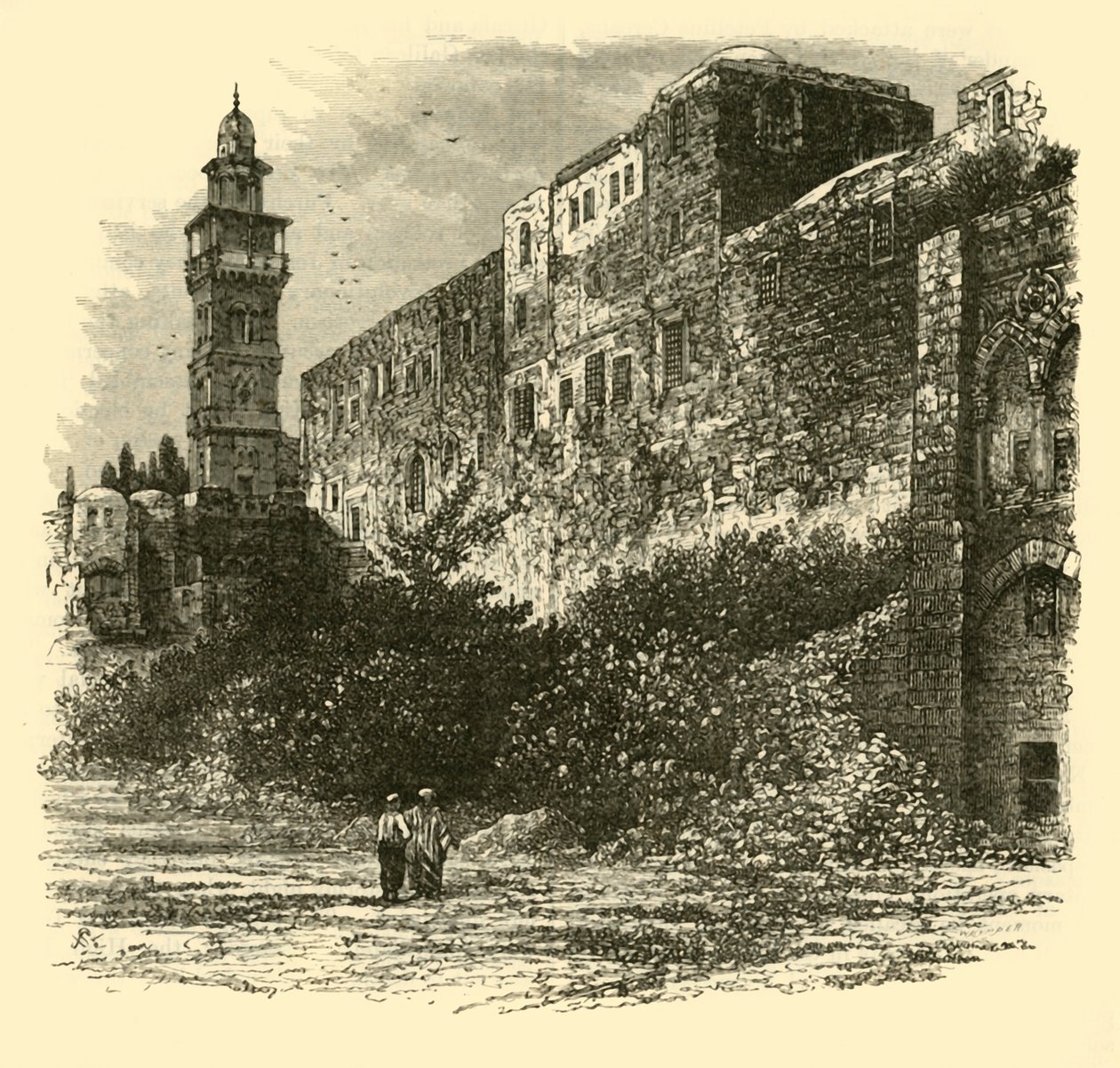 The Tower of Antonia, Jerusalem by Unbekannt