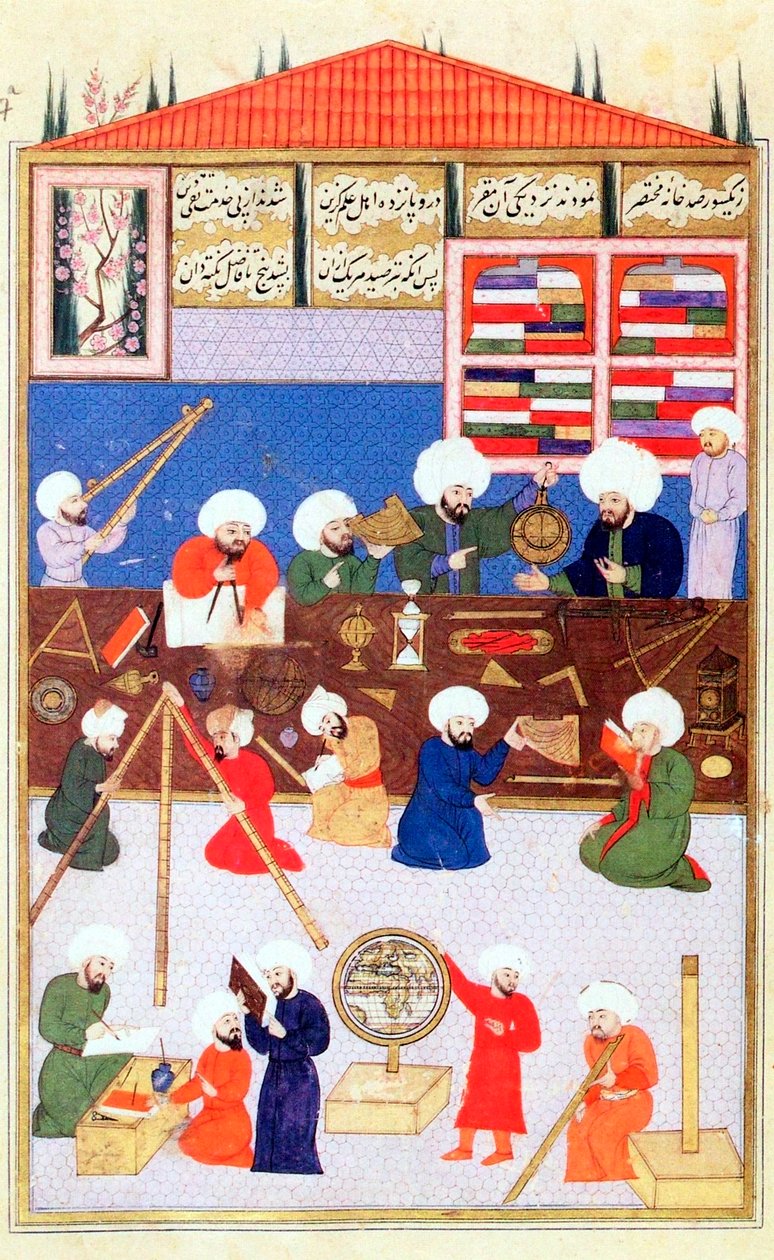 The Turkish Astronomer Takiuddin at His Observatory at Galata, Istanbul by Unbekannt