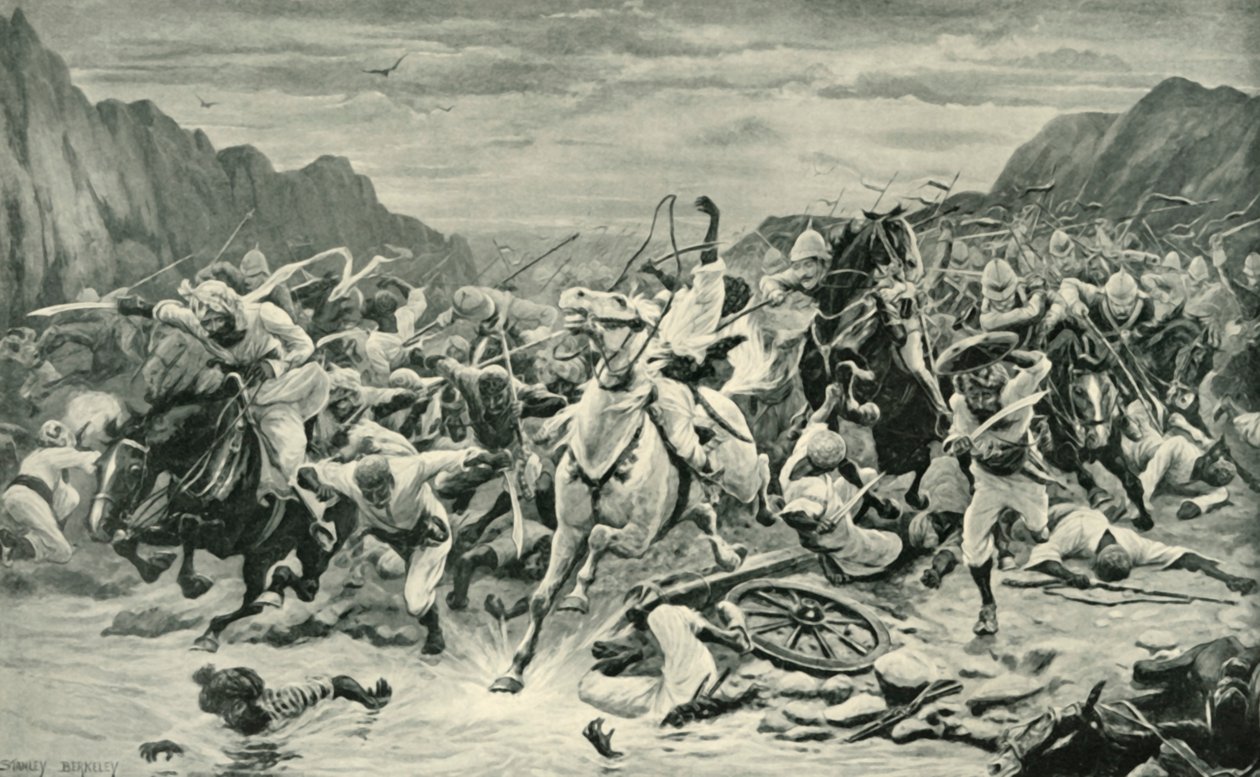 The Victory of Kandahar Cavalry Pursuit to the Arghandab River, 1901 by Unbekannt
