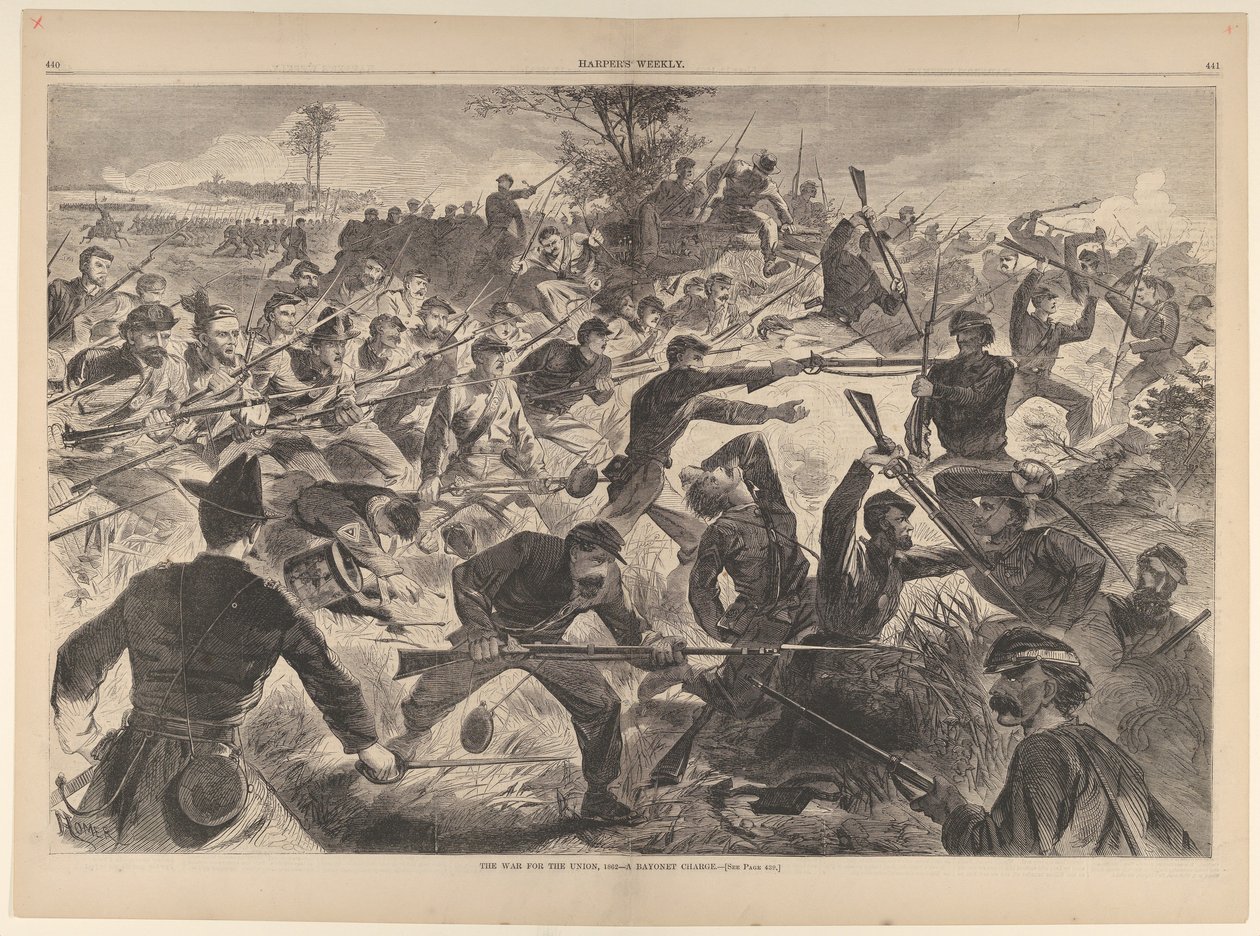 The War for the Union, 1862 - A Bayonet Charge, Harper