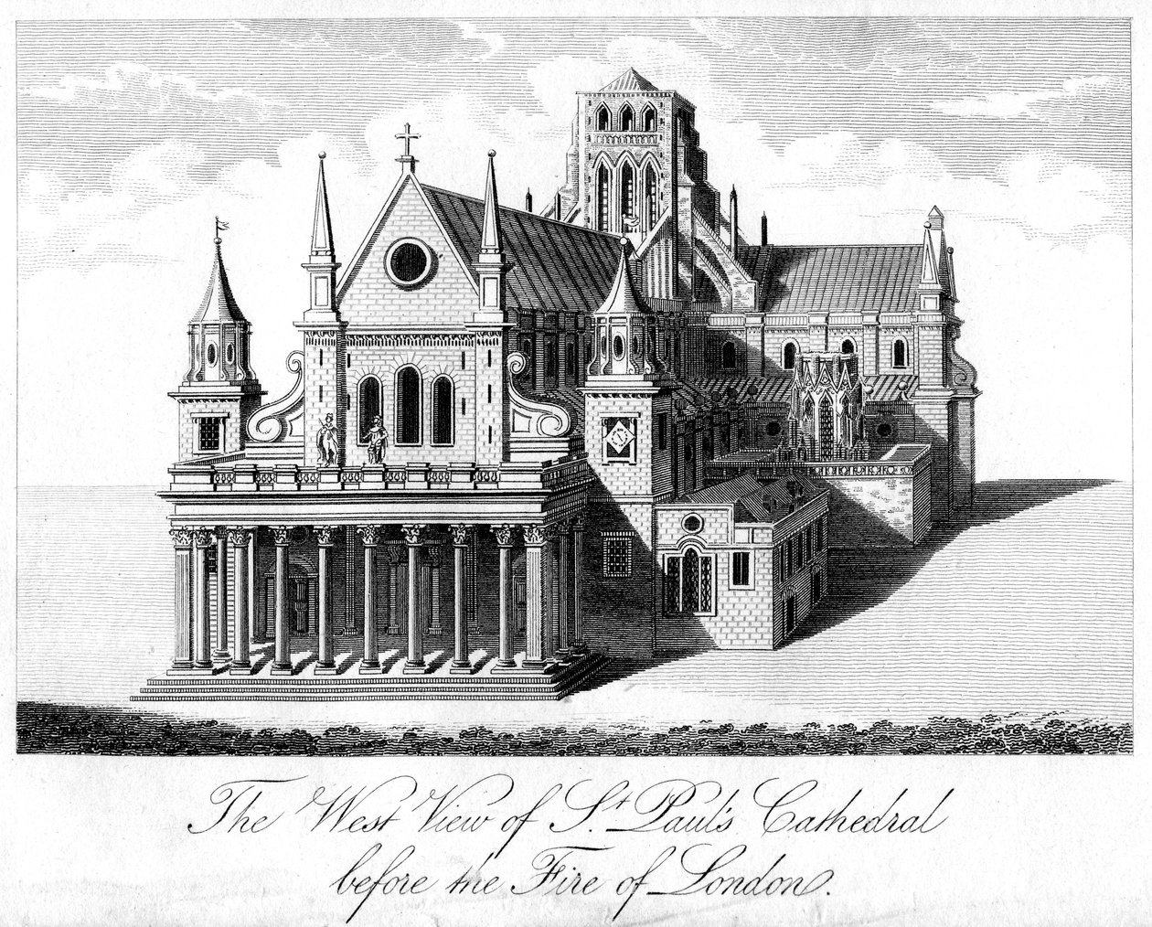 The West View of St Paul