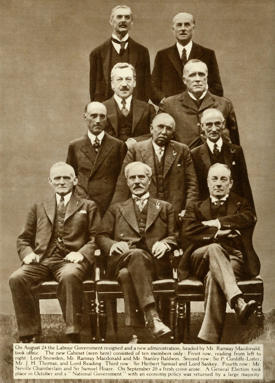 The cabinet of Ramsay MacDonald by Unbekannt