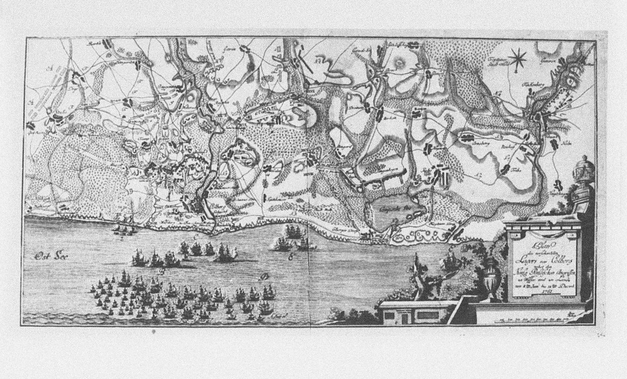 The capture of the Prussian fortress of Kolberg on 16 December 1761 by Unbekannt