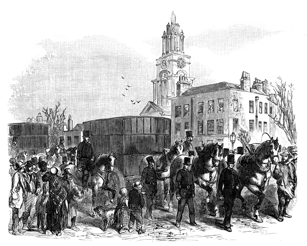 The Conveying of Australian Gold from the East India Docks to the Bank of England, London by Unbekannt