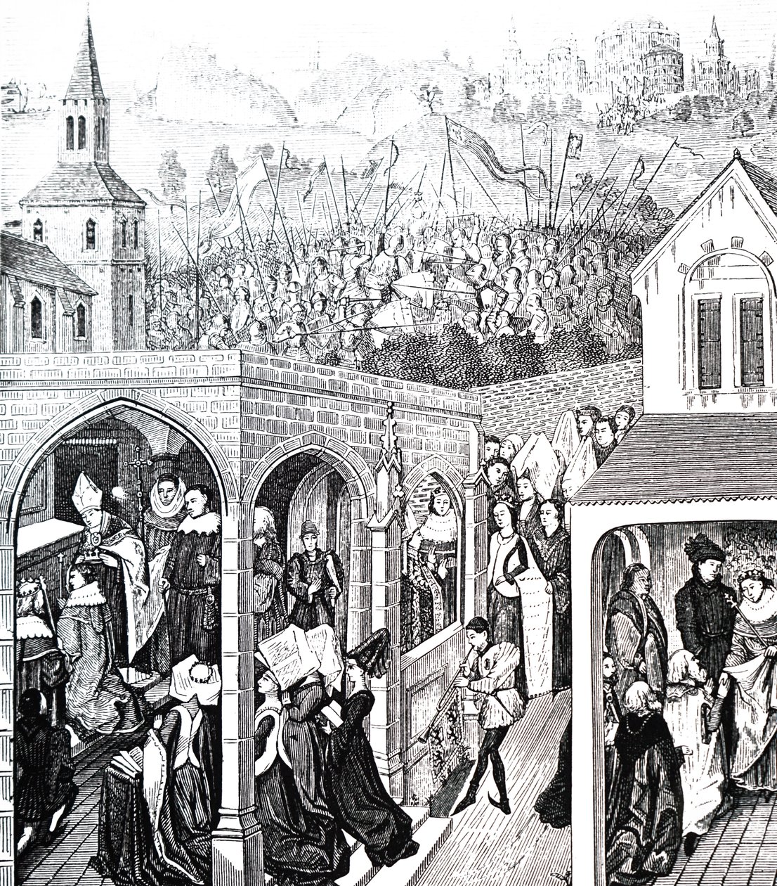 The Coronation of Philip II of France by Unbekannt