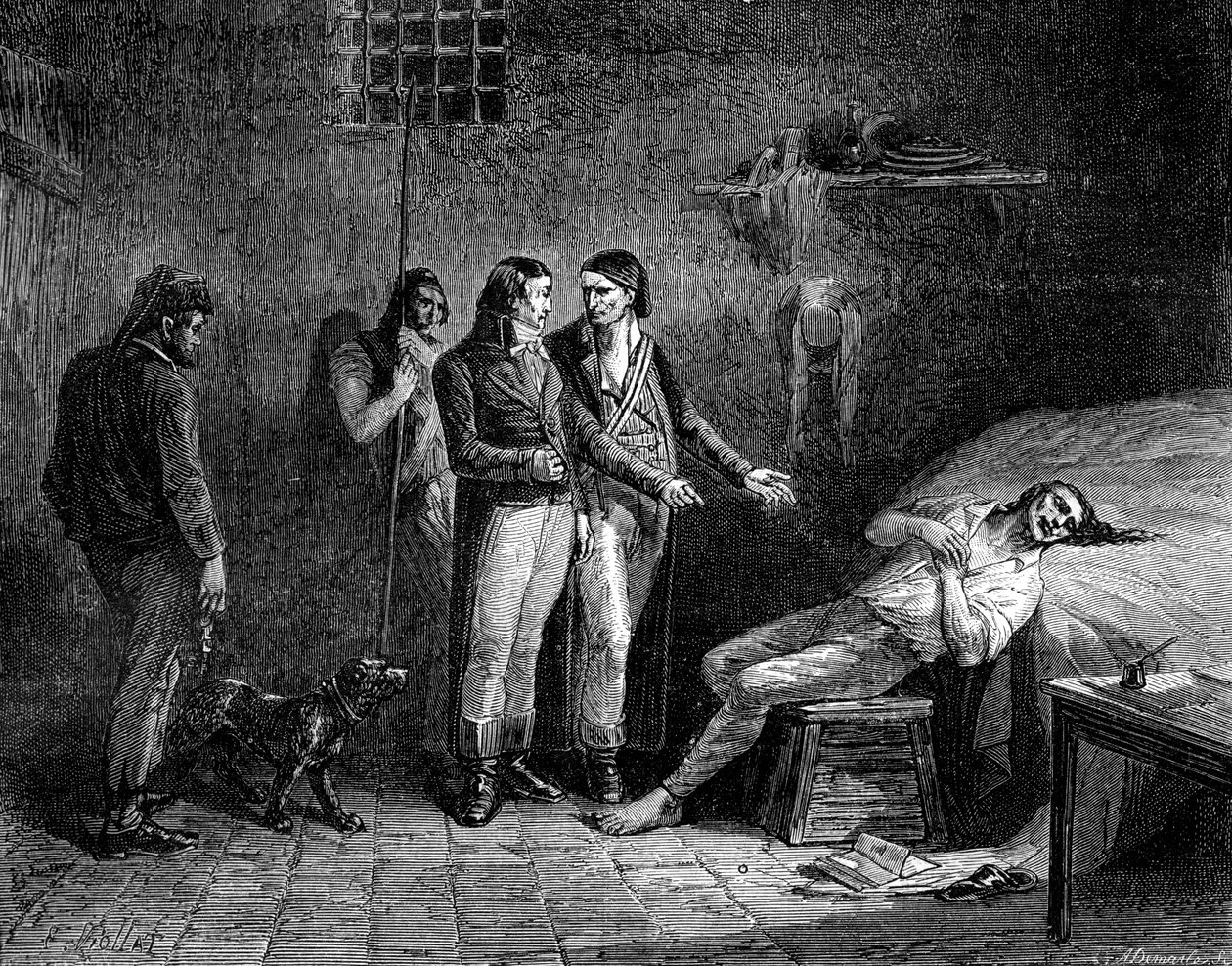 The Death of the Marquis de Condorcet, 1794 by Unbekannt