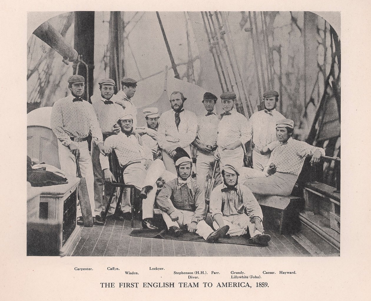 The First English Cricket Team to Tour America, 1859, 1912 by Unbekannt