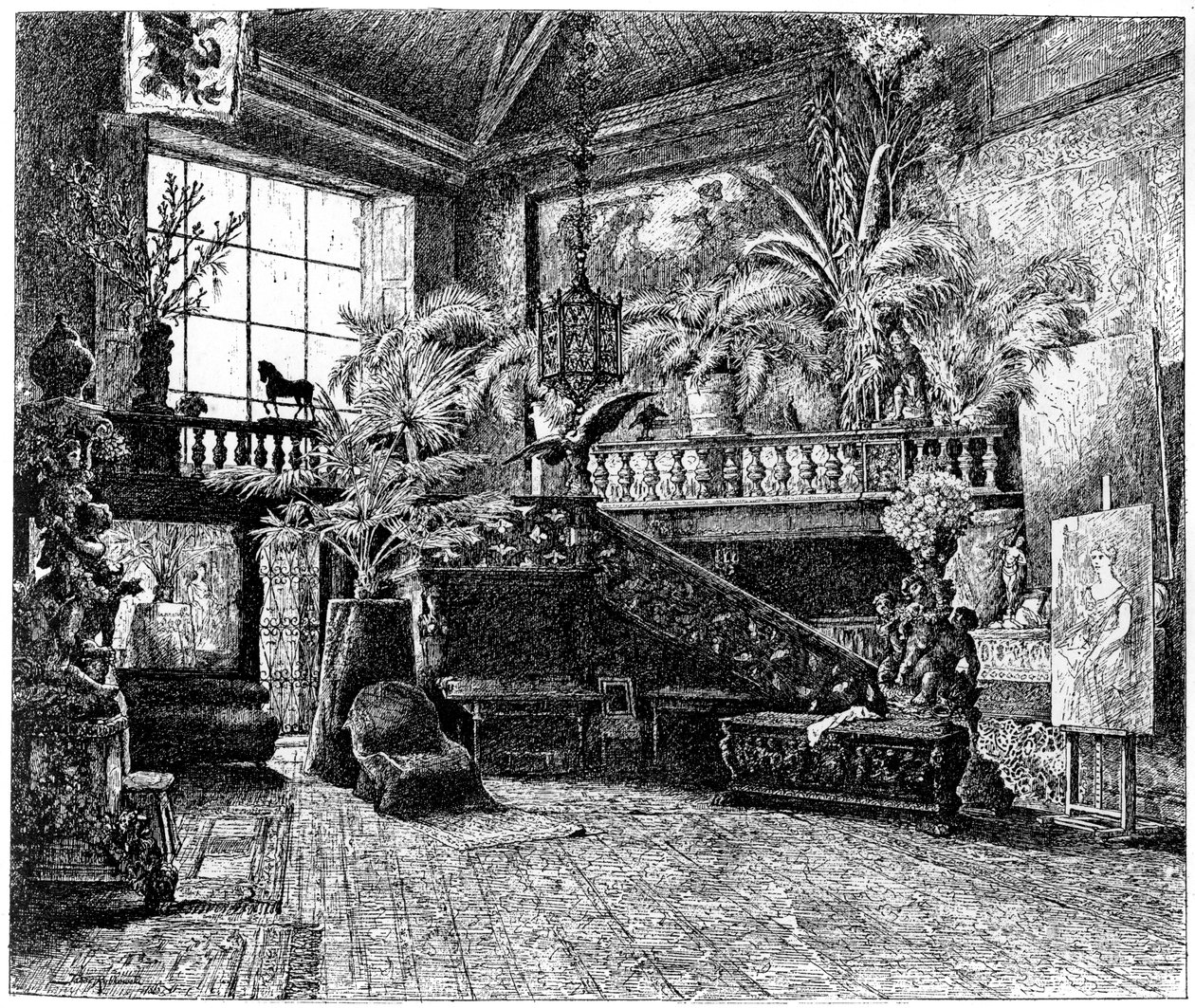 The larger studio of Hans Makart, Vienna, Austria by Unbekannt