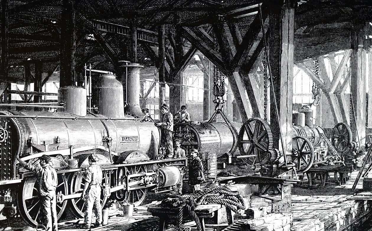 The Manufacture Floor of the Societe Alsacienne de Constructions Mecaniques by Unbekannt