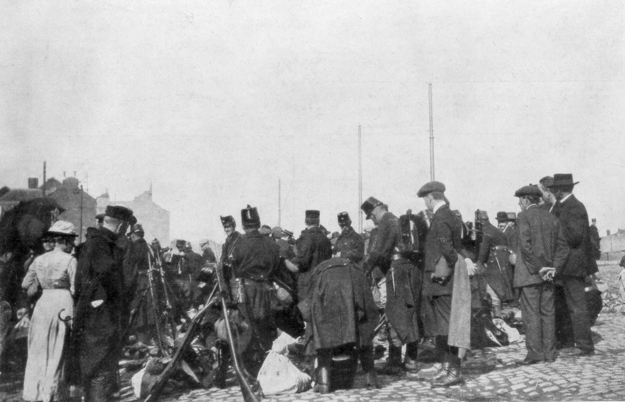The Mobilization for the Defence of Liege, Belgium by Unbekannt