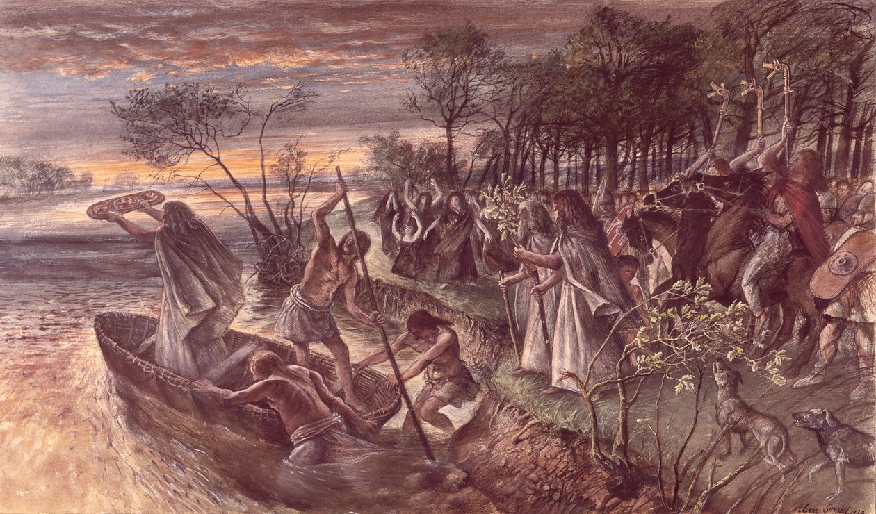 The Offering of an Iron Age Shield to the River by Unbekannt