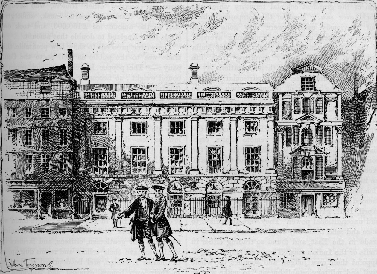 The Old East India House in 1630 by Unbekannt