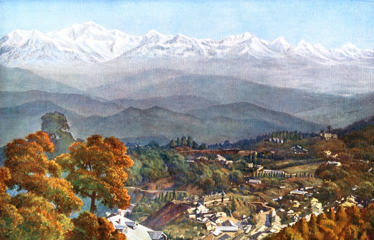 The Snows from Jalapahar, Darjeeling, India by Unbekannt