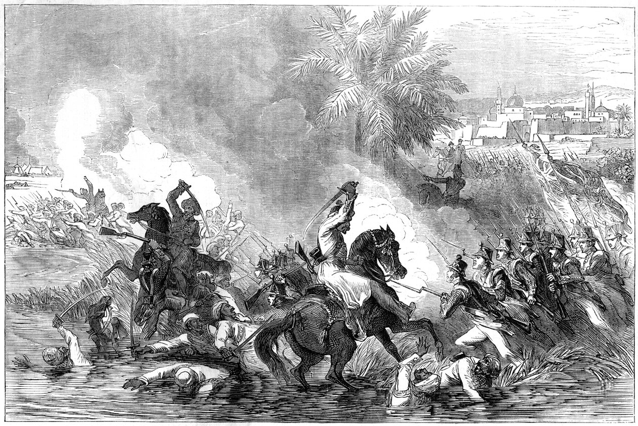 The sortie of the garrison of Jalalabad, Afghanistan, 1842 by Unbekannt