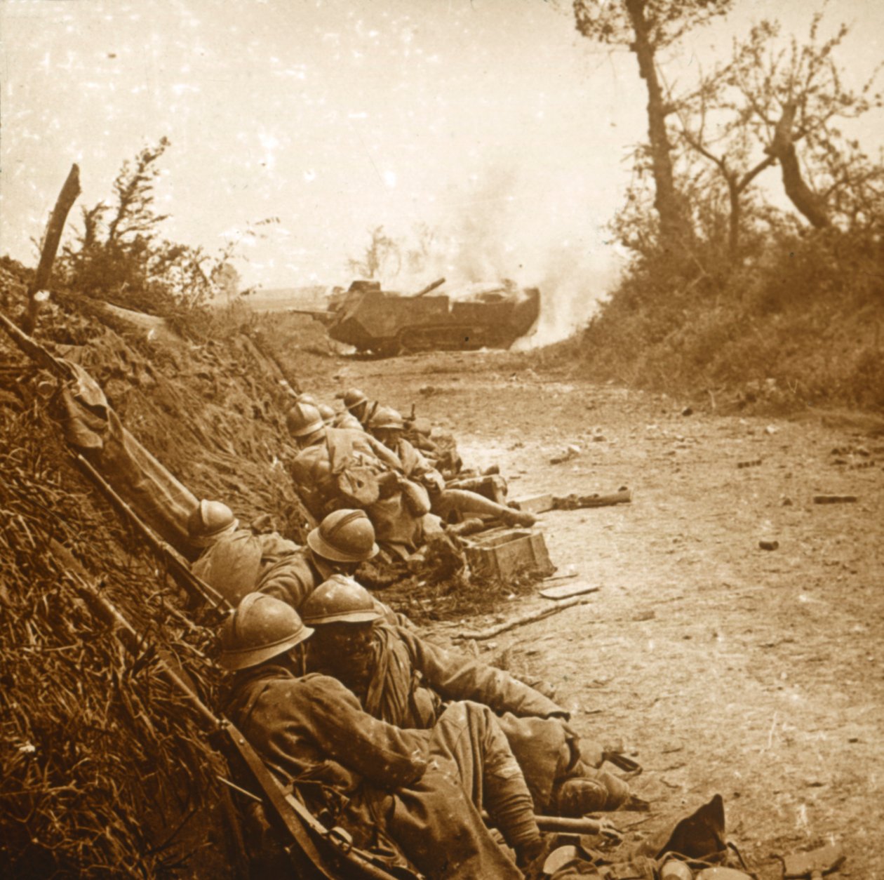 The Taking of Courcelles, Northern France by Unbekannt