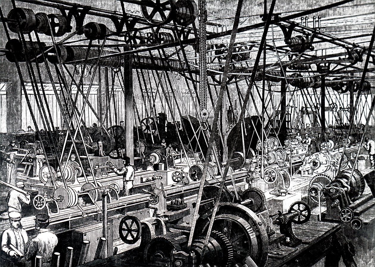 The Tool and Lathe Shop of the Robert Stephenson and Company by Unbekannt