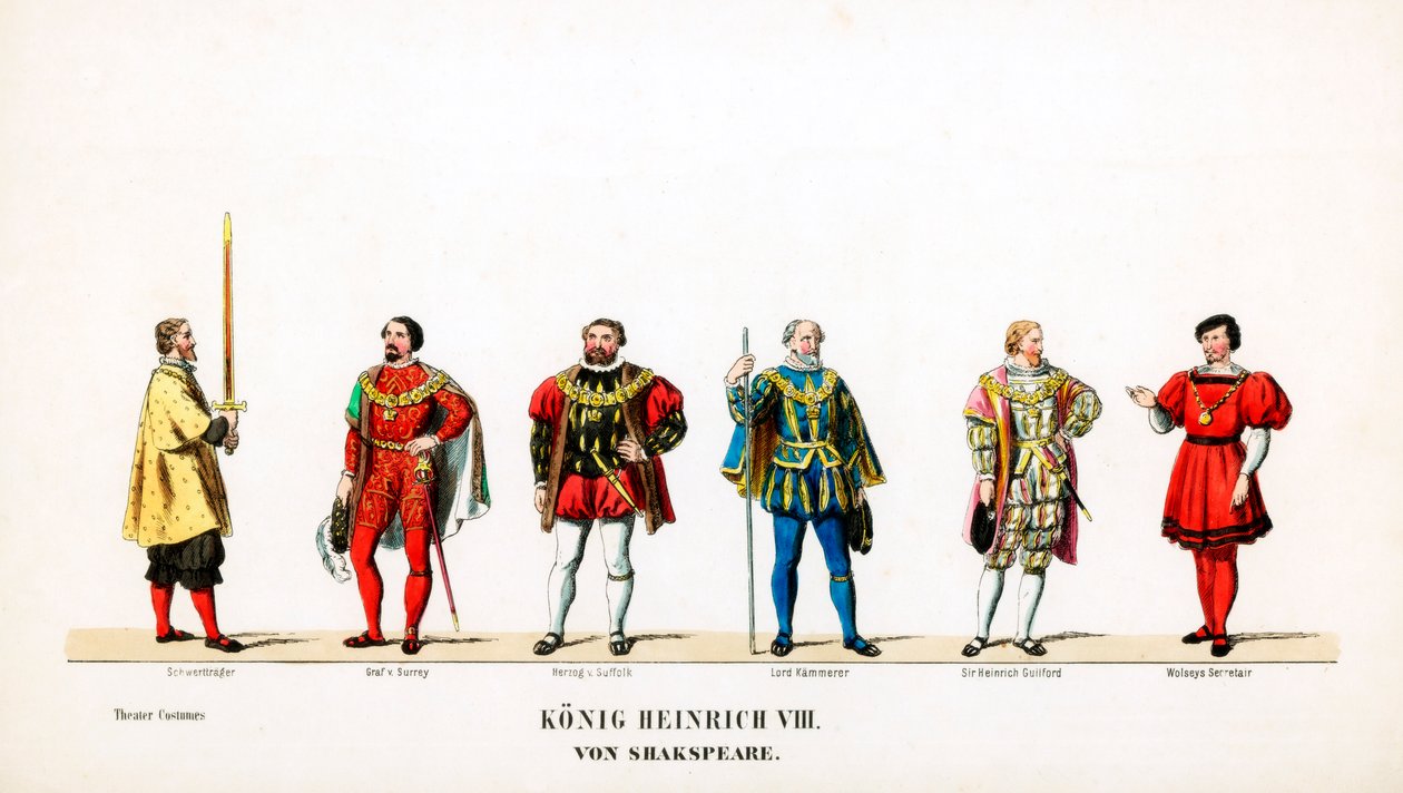 Theatre costume designs for Shakespeare