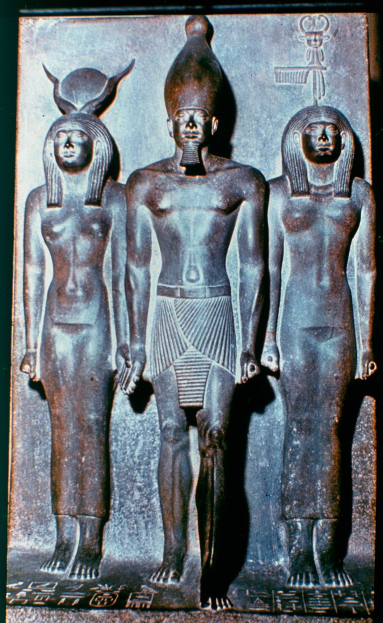 Three Egyptian Figures, Egypt by Unbekannt