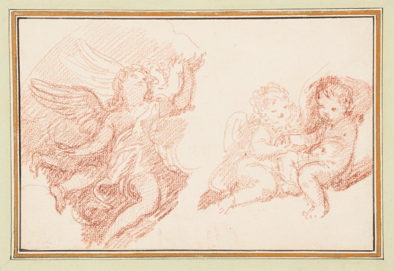 Three Putti by Unbekannt