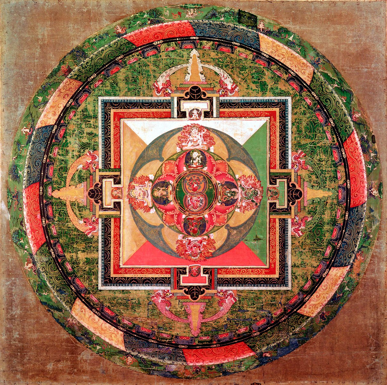 Tibetan Buddhist Mandala by Unbekannt