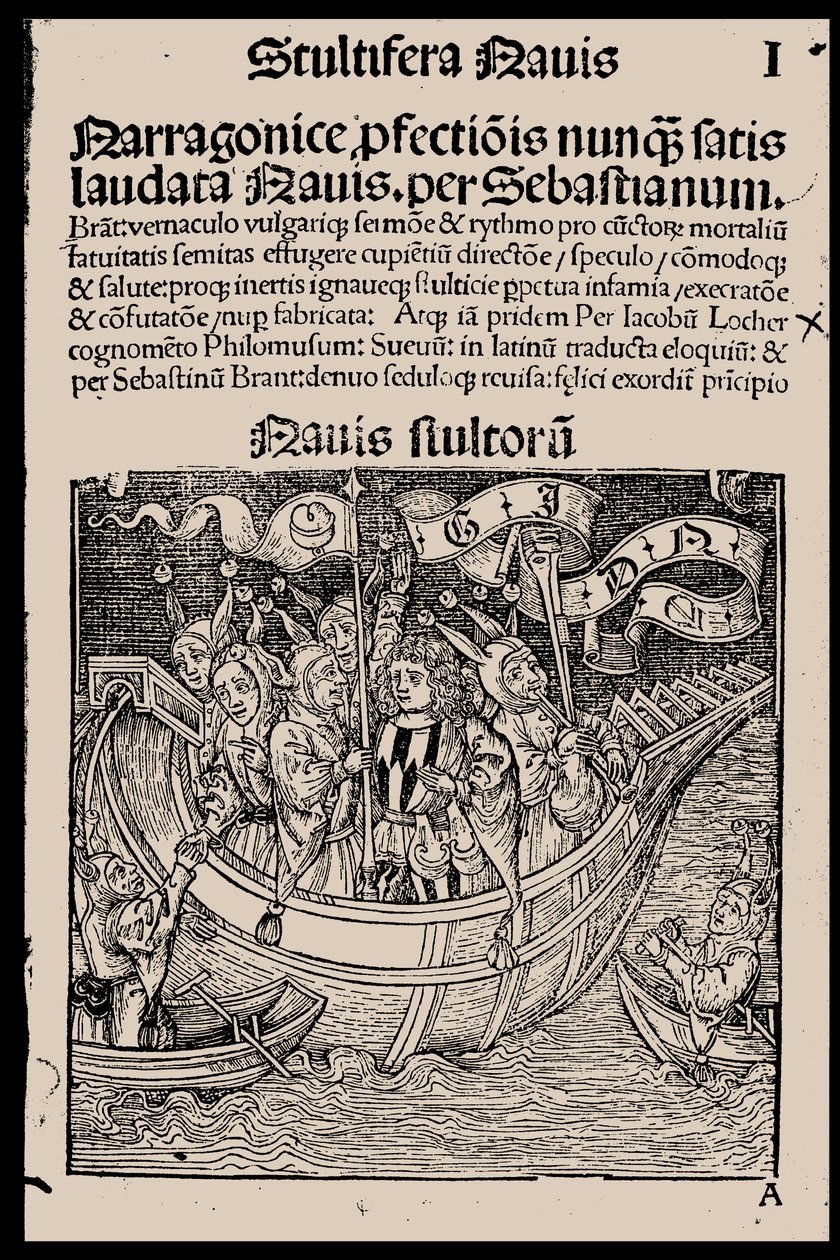 Title page of the book Ship of Fools by Sebastian Brant by Unbekannt