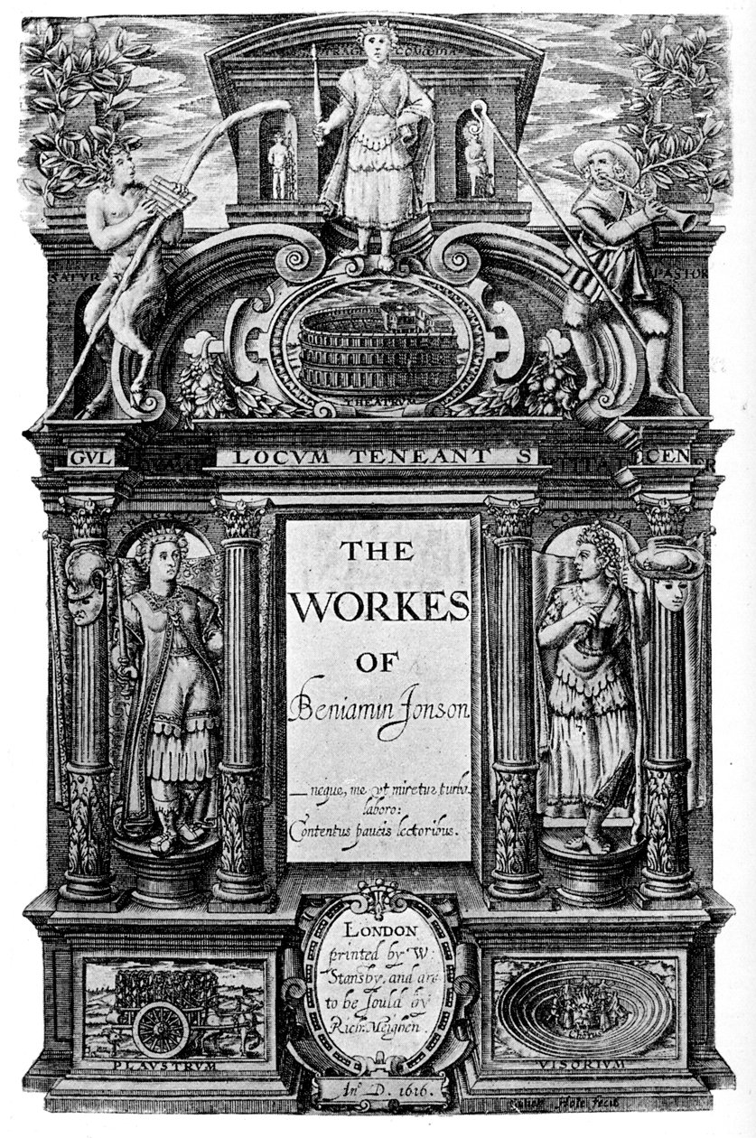 Title page of the works of Ben Jonson by Unbekannt