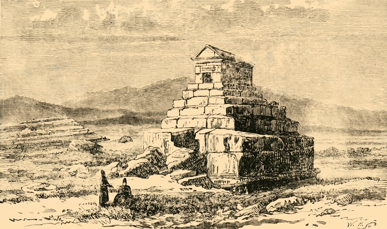 Tomb of Cyrus, 1890 by Unbekannt