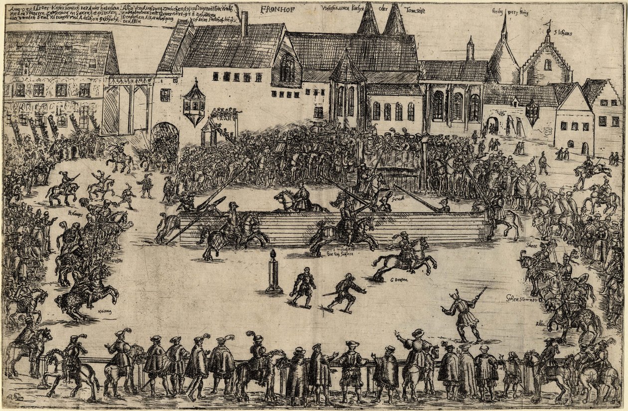 Tournament at the time of Henry I the Fowler 938 by Unbekannt